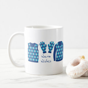 Chaleureux souhaits Jacquard Motif éléments Mug - 