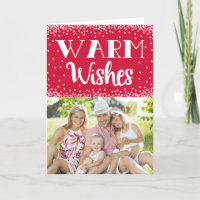 Chaleureux voeux Carte de voeux photo de vacances