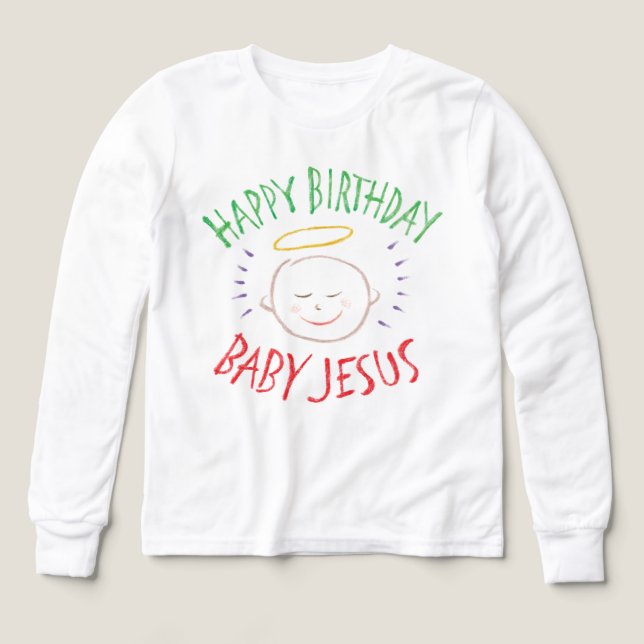 Chalk Anniversaire Bébé Jésus Noël religieux (Motif recto)