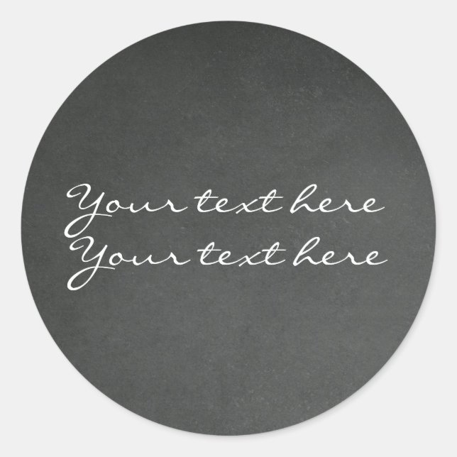 Chalk Chalk Personnalisé Parti Favoriser Stickers (Devant)