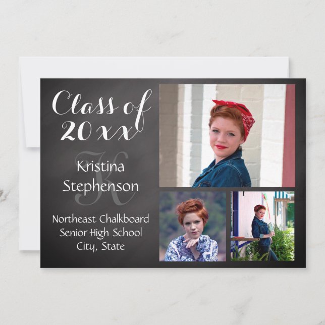 Chalk High School Photo Faire-part (Devant)