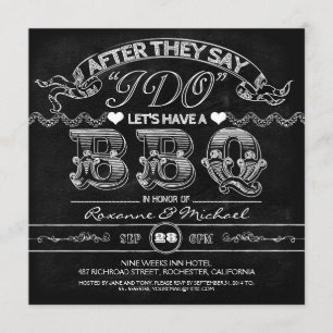 chalkboard barbecue design faire-part de mariage m