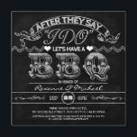 chalkboard BBQ faire-part de mariage moderne et de<br><div class="desc">Grungy vintage tchalkboard mariage des invitations barbecue pour barbecue après la cérémonie mariage. Belle typographie de style rustique, dessin de bannières, conception en noir et blanc de tableau noir et blanc convient à un mariage moderne mais vintage. Veuillez me contacter si vous avez besoin d'aide pour la personnalisation. Parcourez mon...</div>