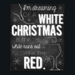Chalkboard Christmas Decoration- Poster<br><div class="desc">This chalkboard poster, designed by Aesthetic Journeys, comes with a chalkboard background. No actual chalkboard is included in the actual item, it is an image only. Buy for you or give as a great gift, either framed or alone.</div>