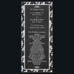 Chalkboard Floral Leaf Wedding Programme<br><div class="desc">Ces modèles de programme sont parfaits pour tout couple qui planifie une célébration de mariage élégante. Le design floral peut être personnalisé pour votre événement spécial et sera la commande parfaite pour toute soirée botanique à thème, y compris : douches nuptiales, fiançailles, wedding showers, fêtes d'anniversaire et bien plus encore....</div>
