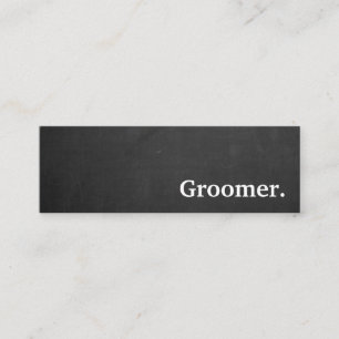 Chalkboard groomer moderne. carte punch de fidélit