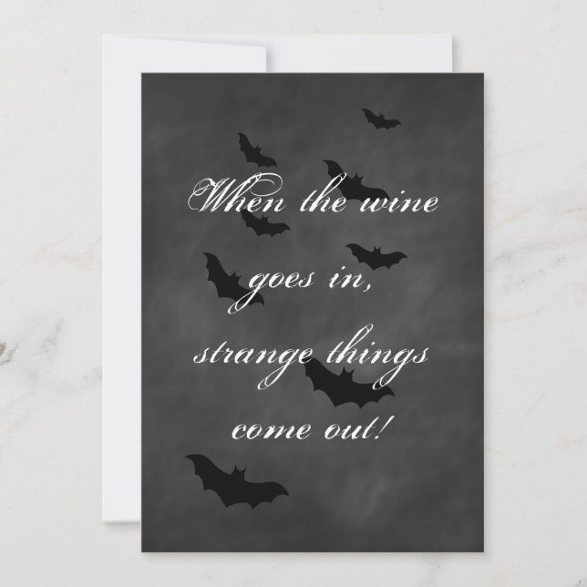 Chalkboard Halloween Party Invitation (Devant)