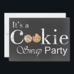 chalkboard Holiday Invitation de la fête d'échange<br><div class="desc">chalkboard Holiday Invitation de la fête d'échange de cookies</div>