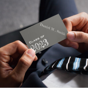 Chalkboard look 2023 - carte de nom de graduation