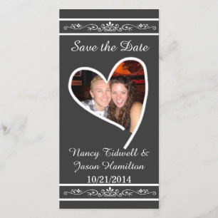 Chalkboard Look Photo Wedding Enregistrer La Carte