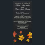 Chalkboard mariages de automne programmes de la lo<br><div class="desc">mariage de automne vintage de tableau noir programme la longueur du thé. Produits correspondants également disponibles.</div>
