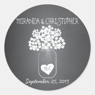Chalkboard Mason Jar Stickers Favonalized