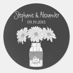 Chalkboard Mason Jar Stickers Favonalized