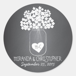 Chalkboard Mason Jar Stickers Favonalized