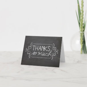Chalkboard merci tant de carte