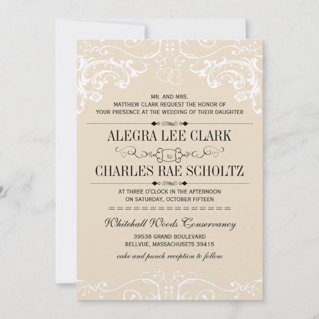 Chalkboard Moderne Typographie Vintage Invitation (Devant)