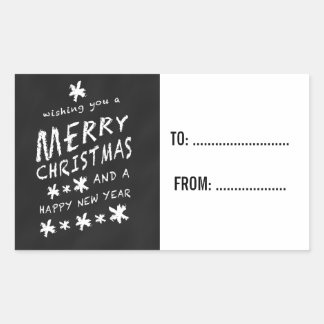 CHALKBOARD NOËL VACANCES CADEAUX ÉTIQUETTES