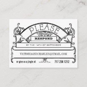 Chalkboard Response E-mail ou cartes téléphoniques