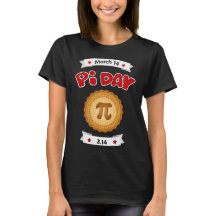Chalkboard Style Pi Day T-Shirt femme