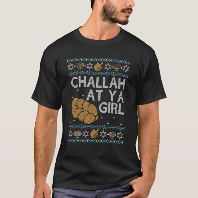 Challah, Sweat D'Hanoukka Laid Sur Ya Girl Set Tee (Devant)