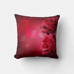 Chambre à accents Red Roses ou Coussin de salon