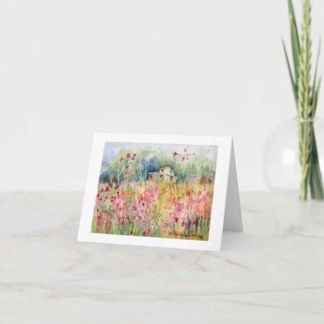Chambre sur le carte pour notes de colline (Devant)