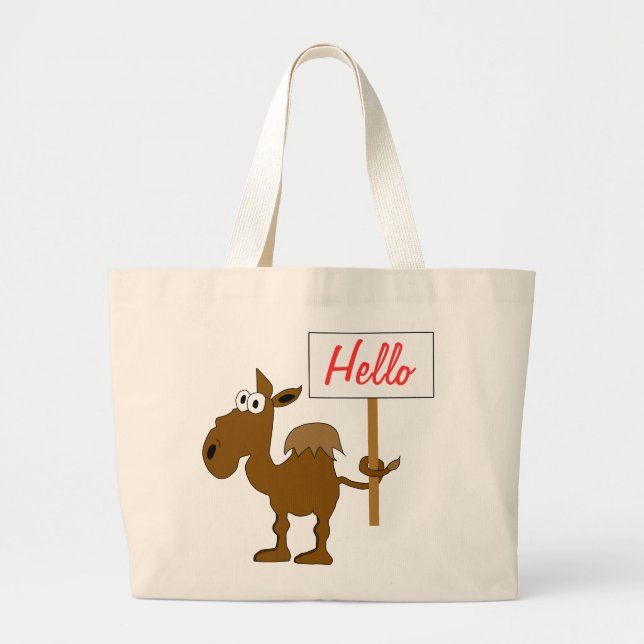 Chameau avec le sac de signe (Devant)