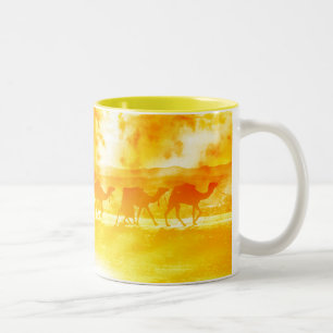 Chameau du désert Caravan Sunburst Ceramic Mug