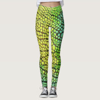 Chameleon Jaune Peau Verte Leggings & Pantalons de