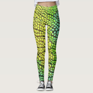 Chameleon Jaune Peau Verte Leggings & Pantalons de