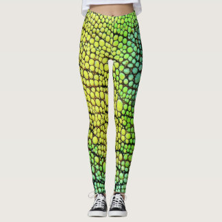 Chameleon Jaune Peau Verte Leggings & Pantalons de