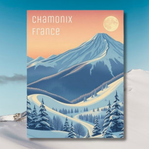 Chamonix France vacances ski moderne Carte postale