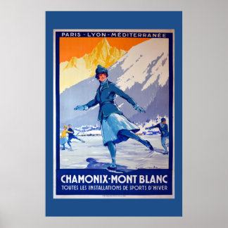 Chamonix, Suisse Poster Vintage voyage