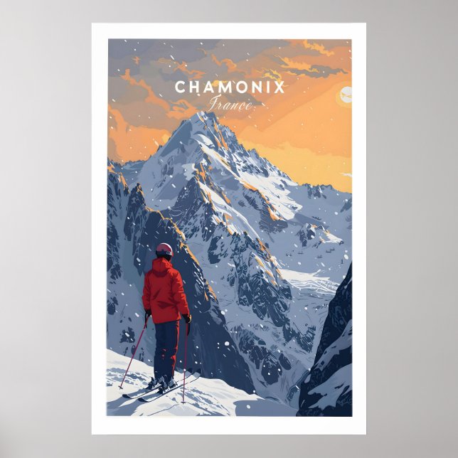 Chamonix Travel Poster - France 1 (Devant)