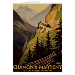 Chamonix vintage, Mont Blanc, France -