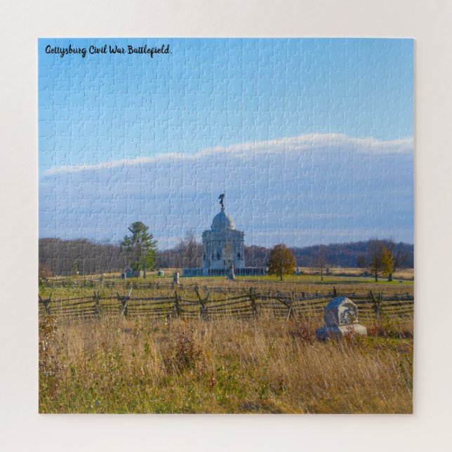 Champ de bataille de Gettysburg. Puzzle (Vertical)