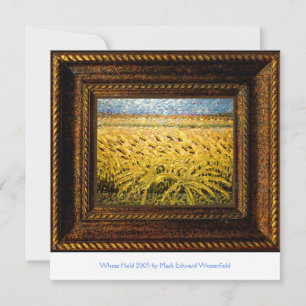 Champ de blé 2005 Peinture acrylique Calmant