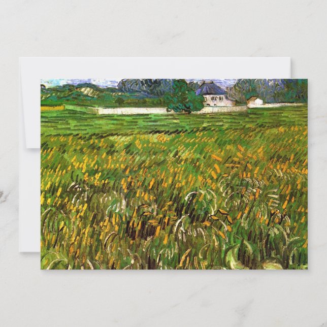 Champ de blé à Auvers par Vincent van Gogh (Devant)