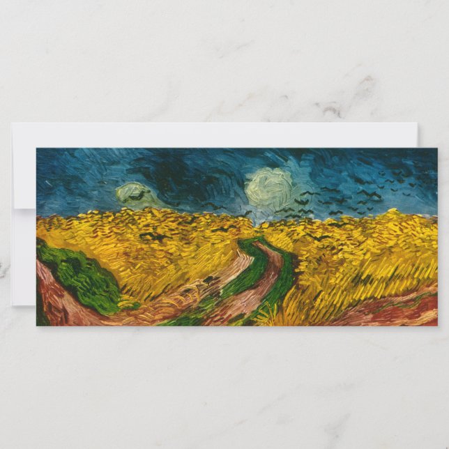 Champ de blé avec corbeaux de Vincent van Gogh (18 (Devant)