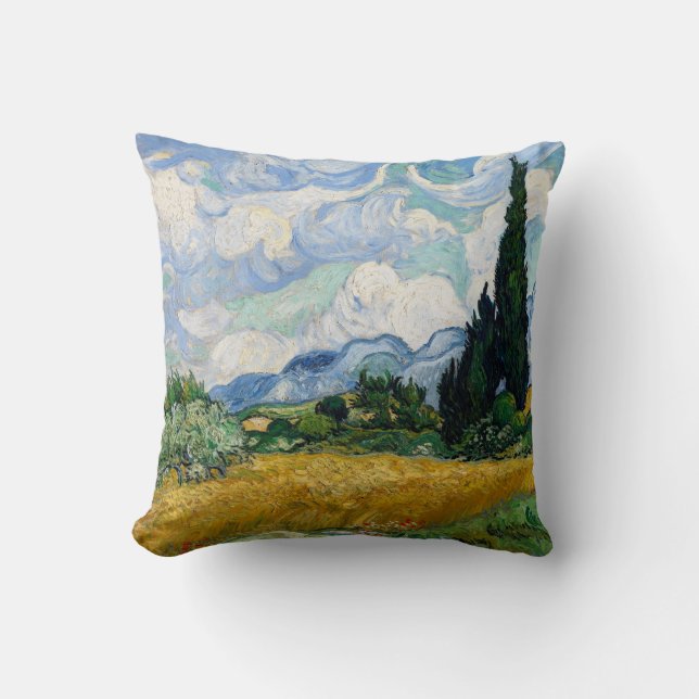 Champ de blé avec Coussin Cyprès (Recto)