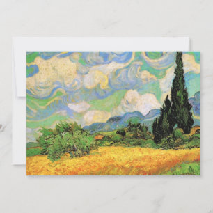 Champ de blé avec cyprès de Van Gogh à Haute Galli