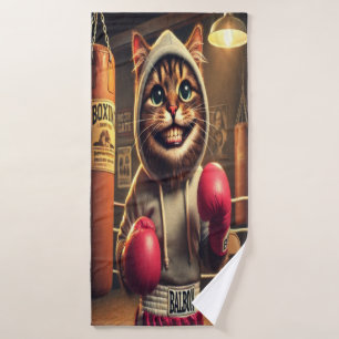 "Champ de boxe ? - Chat avec clous de boxe