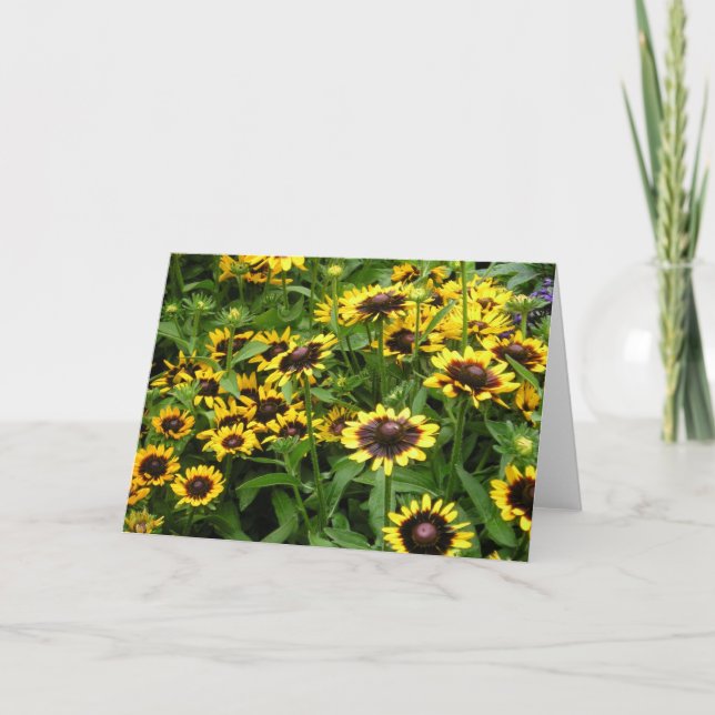 Champ de carte de voeux générale de fleurs (Devant)