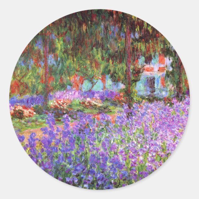 Champ de fleurs de lavande, Stickers Claude Monet (Devant)