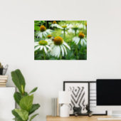 champ de fleurs et affiche d'abeilles (Home Office)