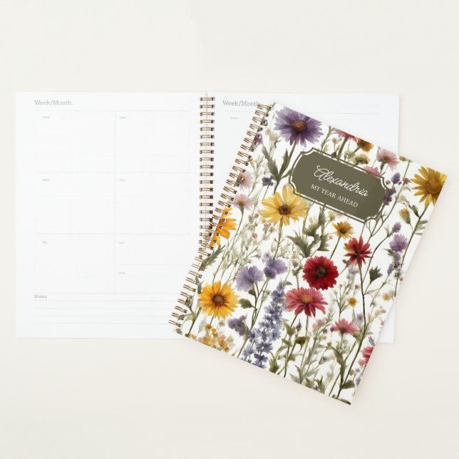 Champ de fleurs sauvages de campagne (Devant avec enveloppe)
