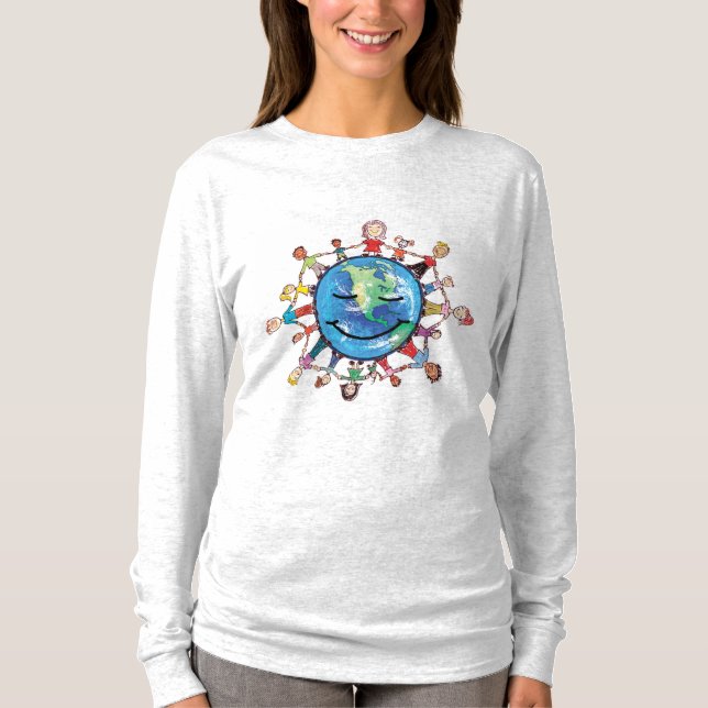 Champ de force pour le long T-shirt gainé des (Devant)