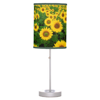 Champ de Lampe de table de tournesol