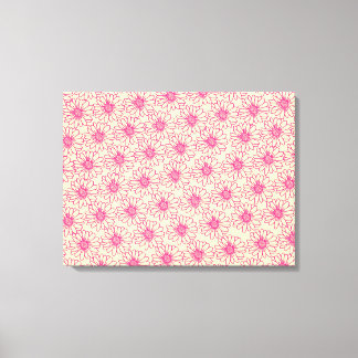 Champ de marguerites toile Imprimer, Magenta