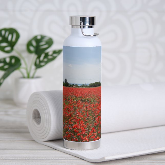 Champ de pavot - Bouteille d'eau (Yoga)